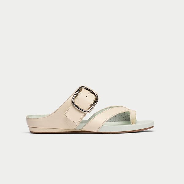 off white leather sandals for bunions