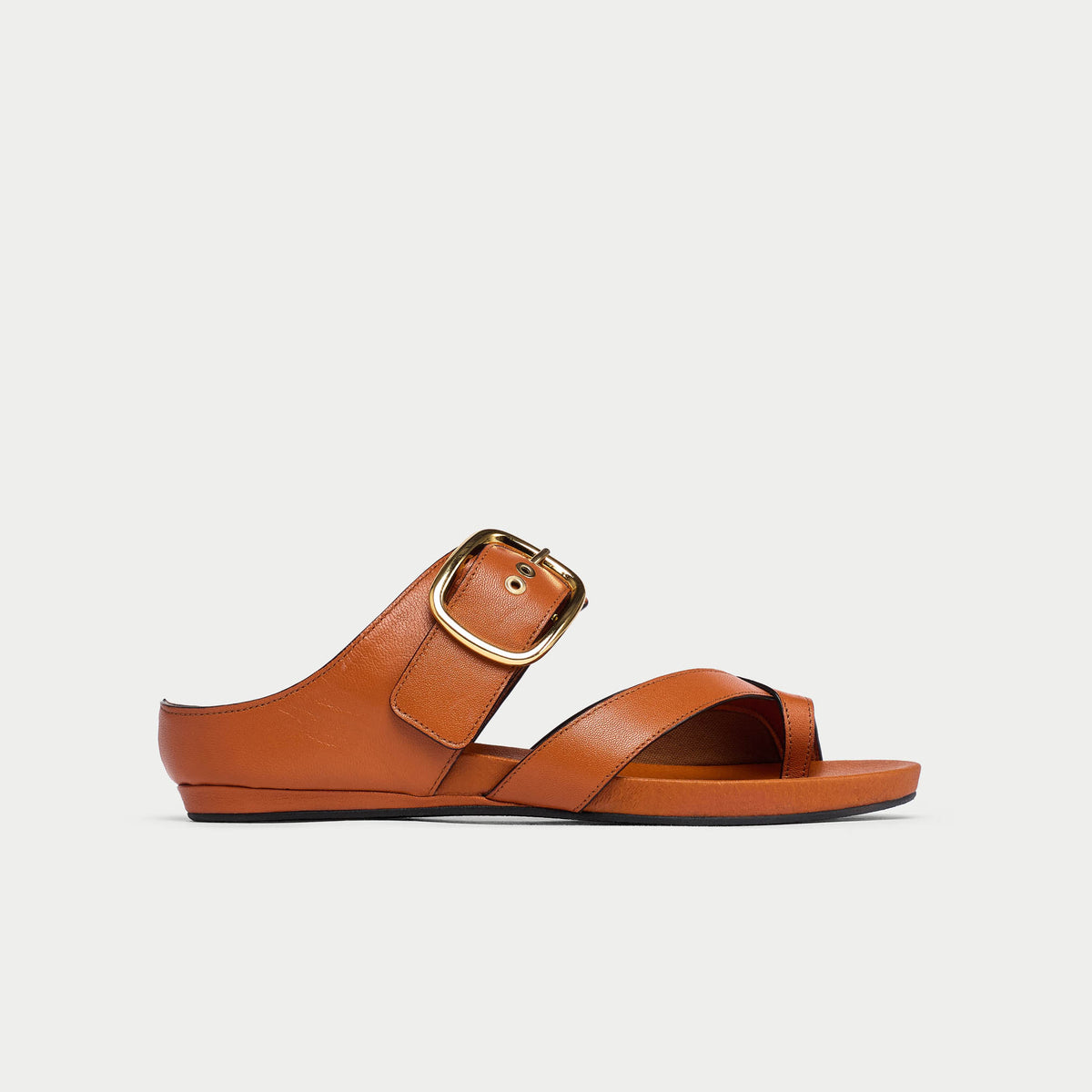 Ruby - Cognac Leather Sandals (image 2)