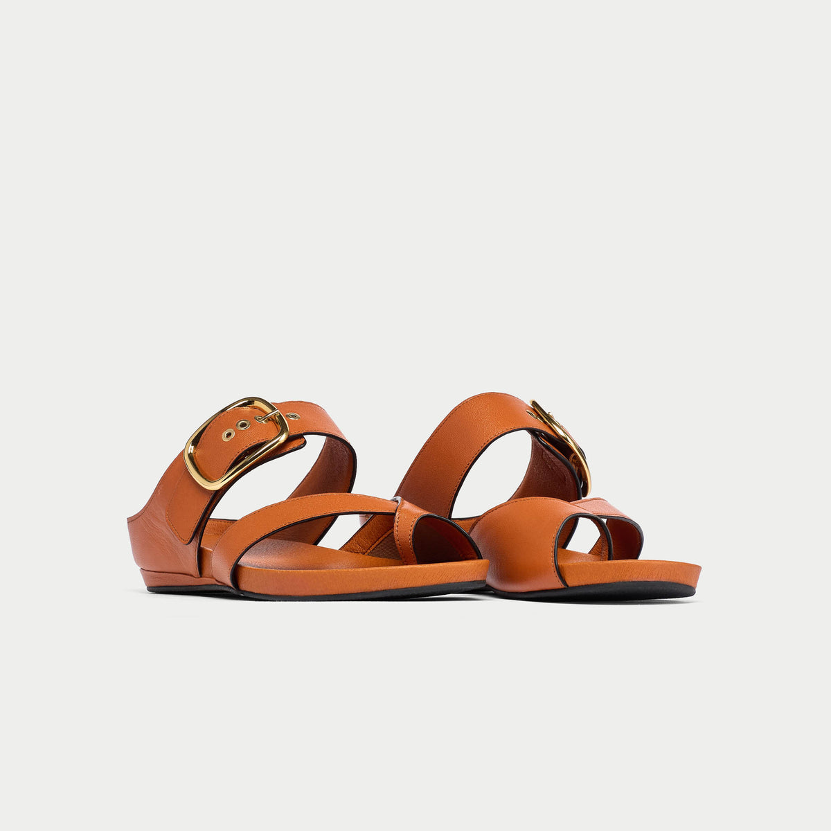Ruby - Cognac Leather Sandals (image 4)