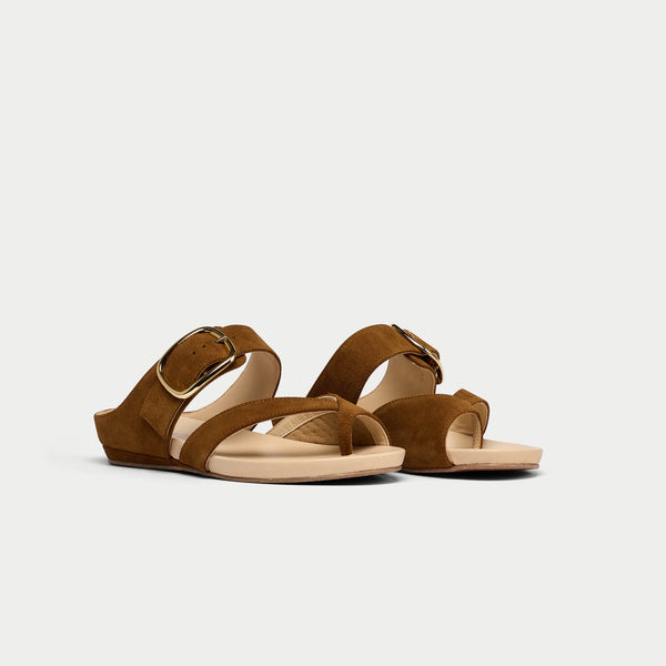 tan suede sandals for bunions 