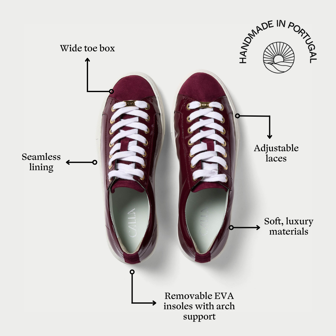 Saturn burgundy trainers features