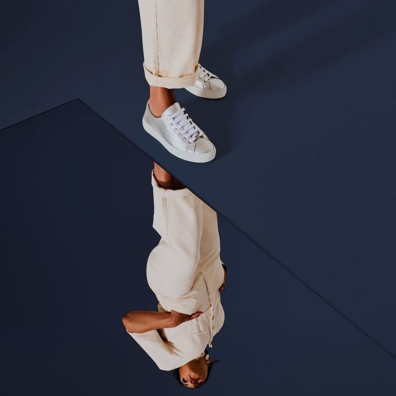 silver trainers for bunions