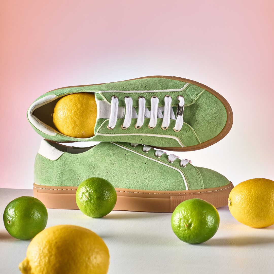 Star - Cherry Suede Wide Fit Sneakers