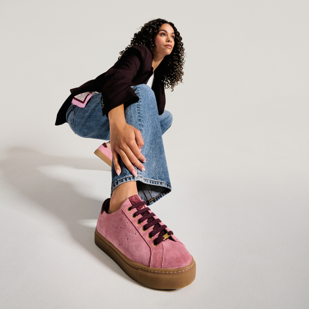 Star Suede Wide Fit Trainers