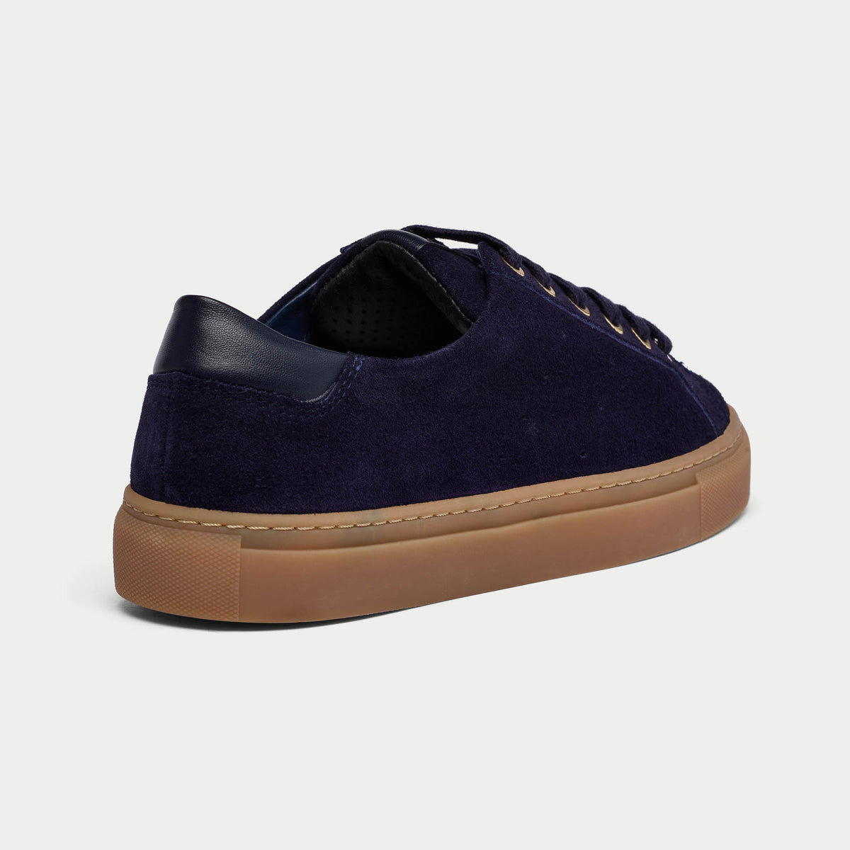 Star - Navy Suede Wide Fit Trainers (image 6)