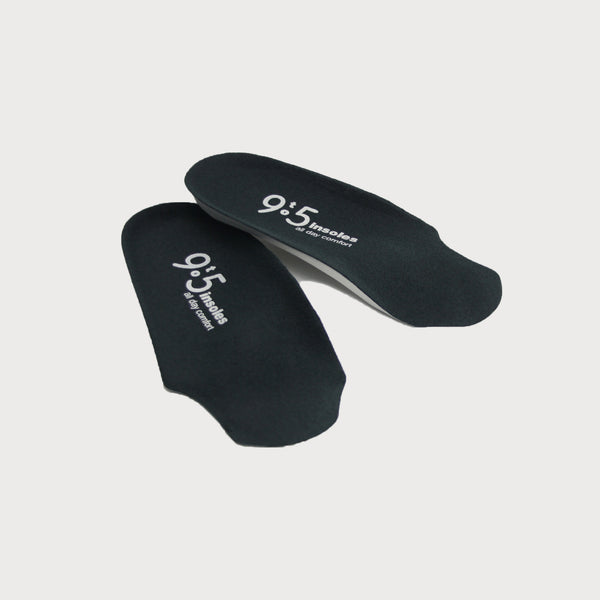 a pair of shoe insoles