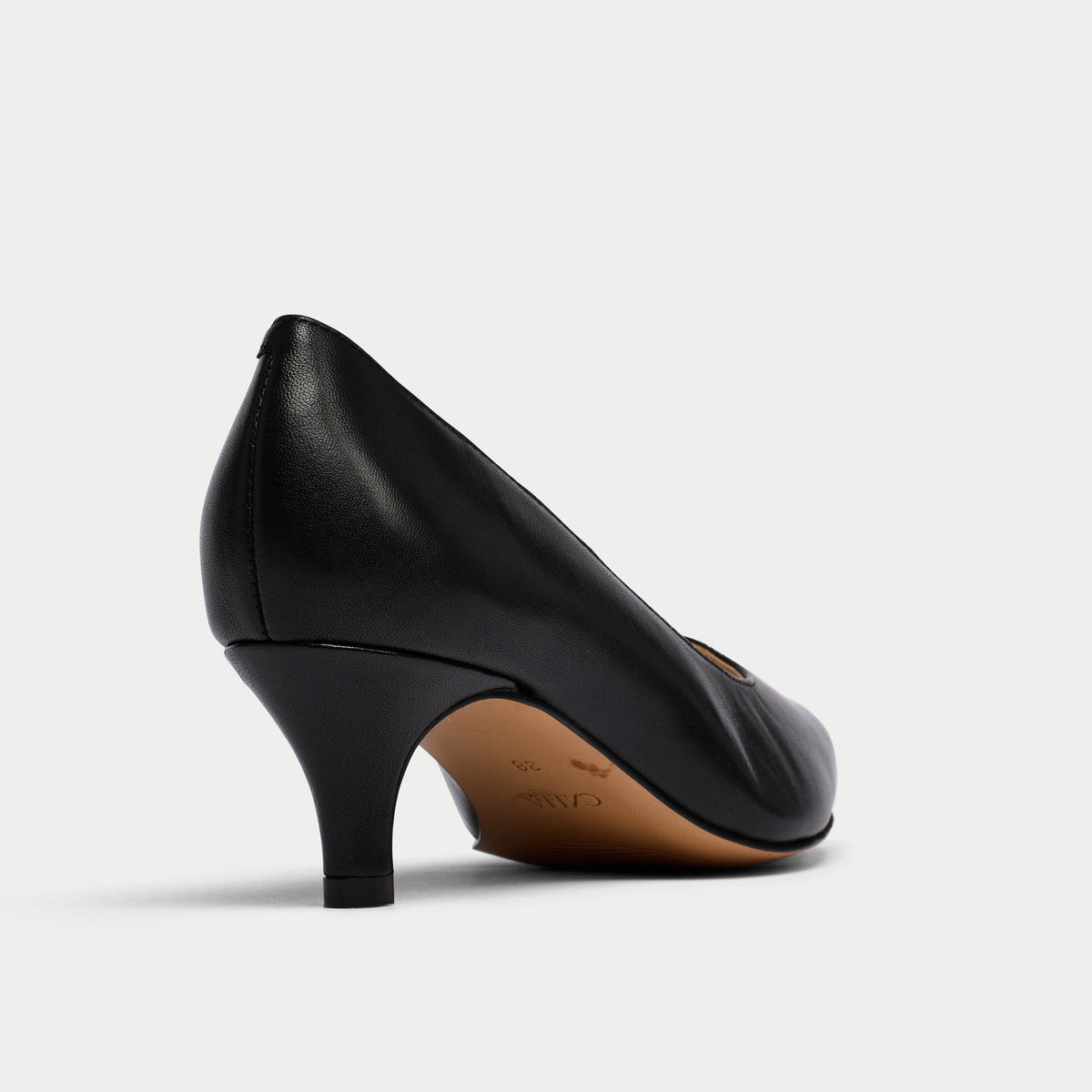 Ava - Black Leather Courts (image 8)