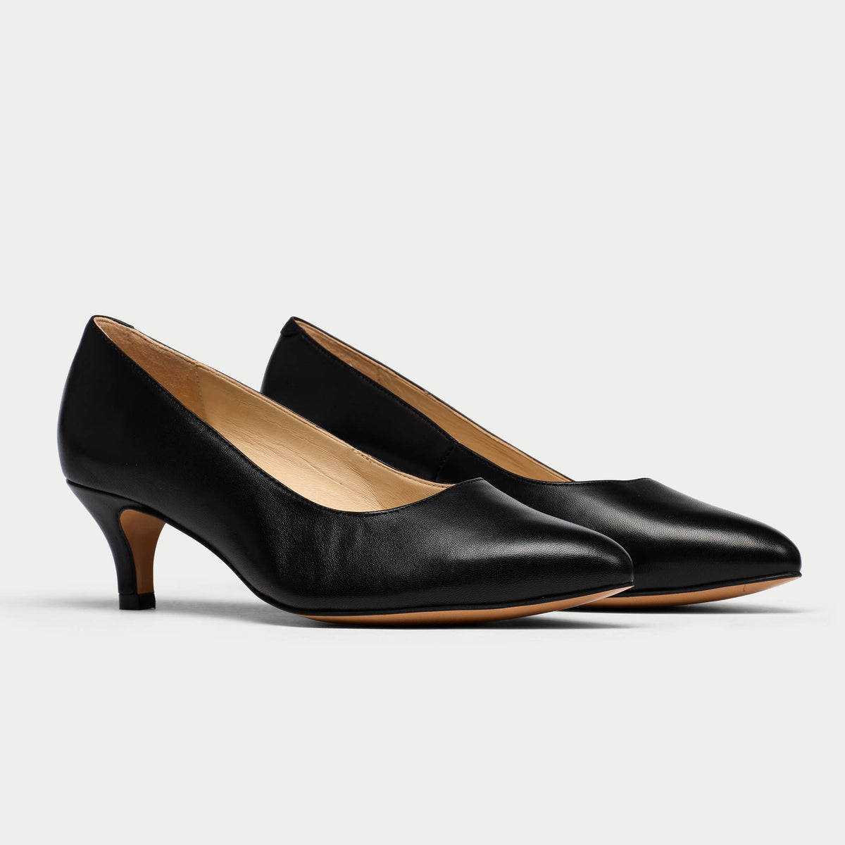 Ava - Black Leather Courts (image 3)