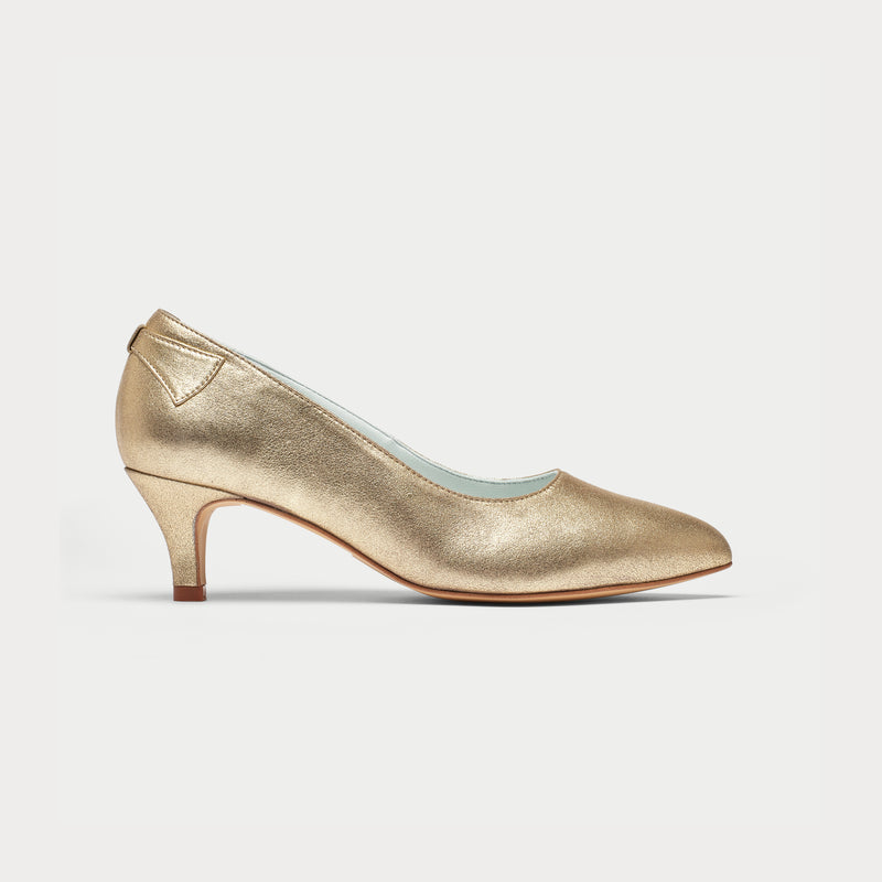 Ava - Gold Leather