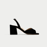 Calla Shoes | Felicity | Black Suede heel