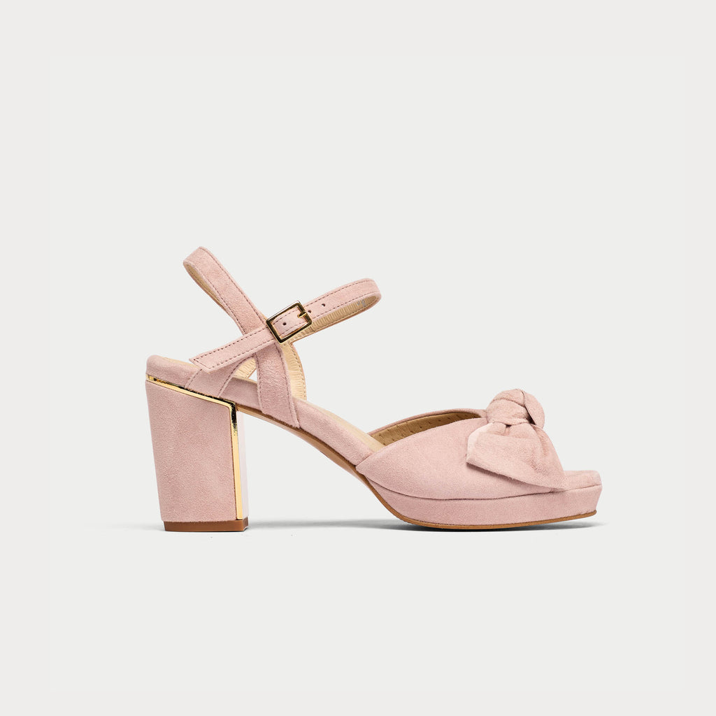 Rose suede on sale heels