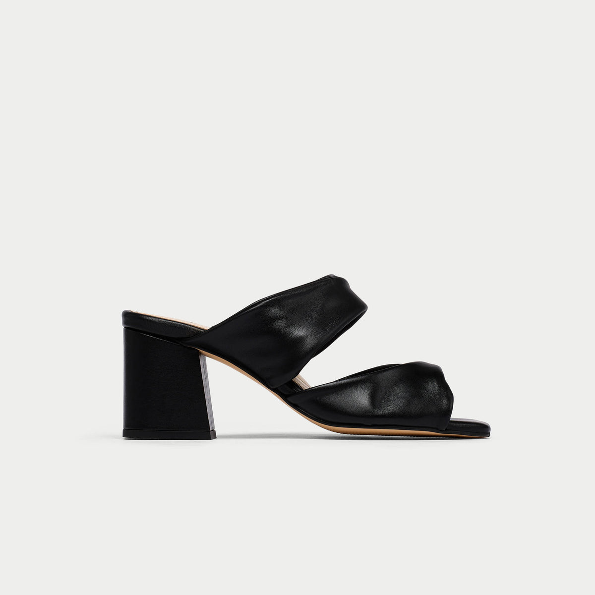 Calla Shoes Mia Black Leather Mules