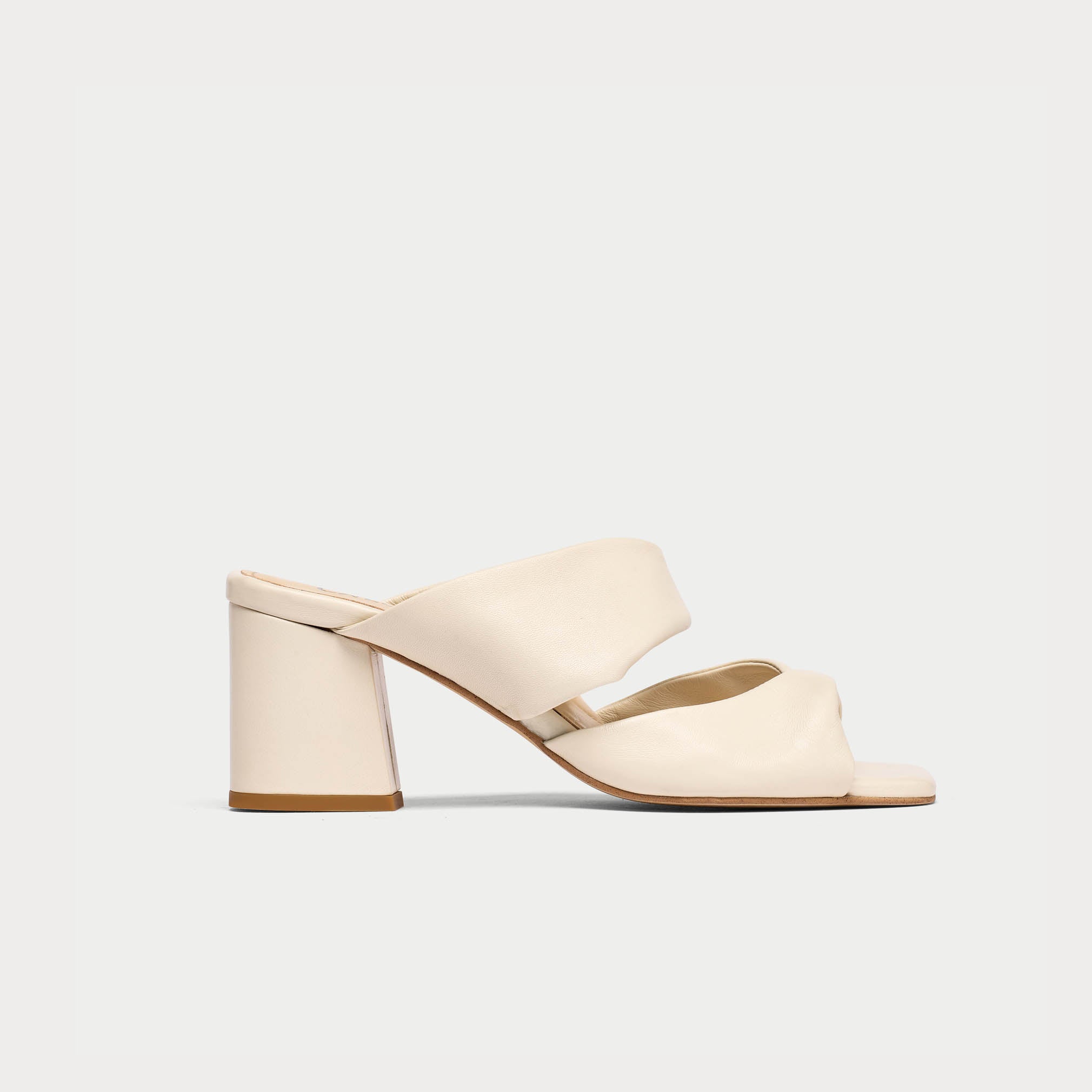Mia - Off White Leather
