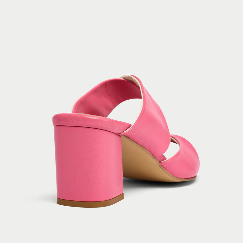 Mia - Pink Mix Leather