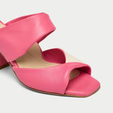 Mia - Pink Mix Leather