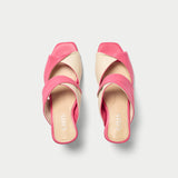 Mia - Pink Mix Leather