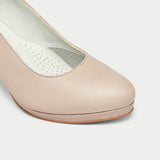 Sophia - Off Neutral Leather with Bow