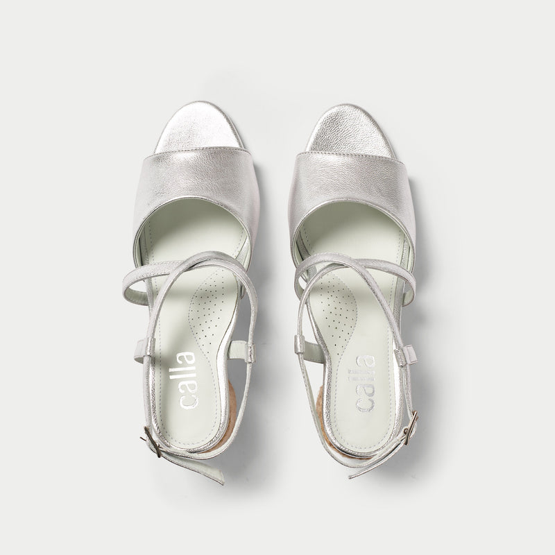 Sandy - Silver Leather