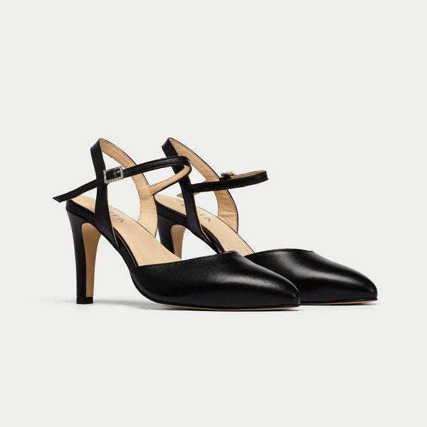 Selena - Black Diamante Buckle