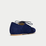 aster navy suede brogues back view
