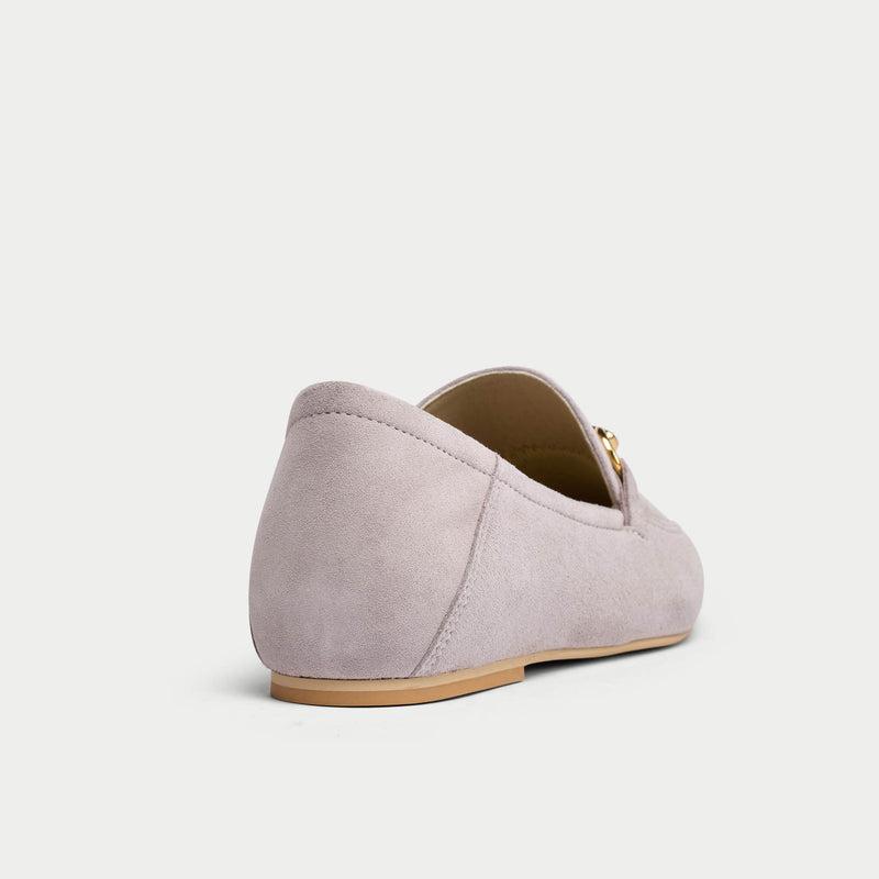 beatrice grey loafer back view