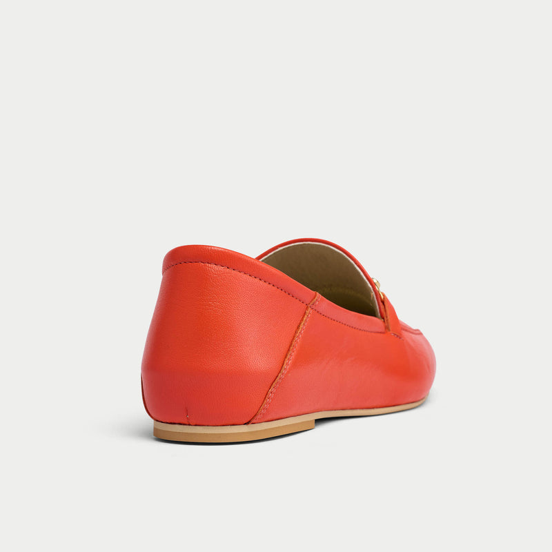loafers for bunions in ocre leather