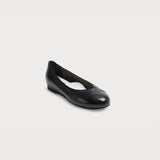 black leather flat shoes for bunions wide feet comfort