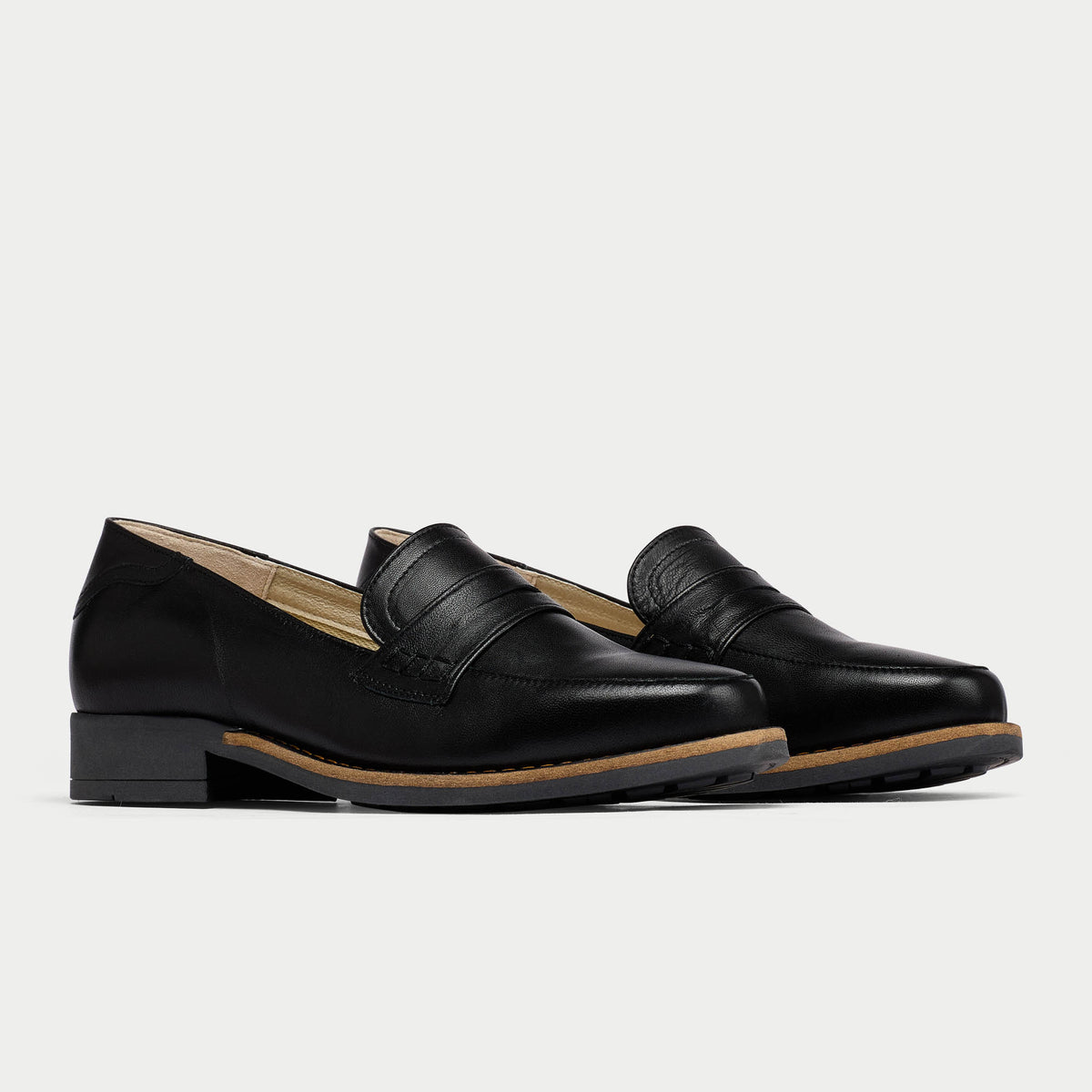 Nadia - Black Leather Loafers (image 3)
