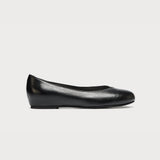 leather black flat shoes bunions wide feet comfort style