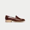 brown croc loafers for bunions side view