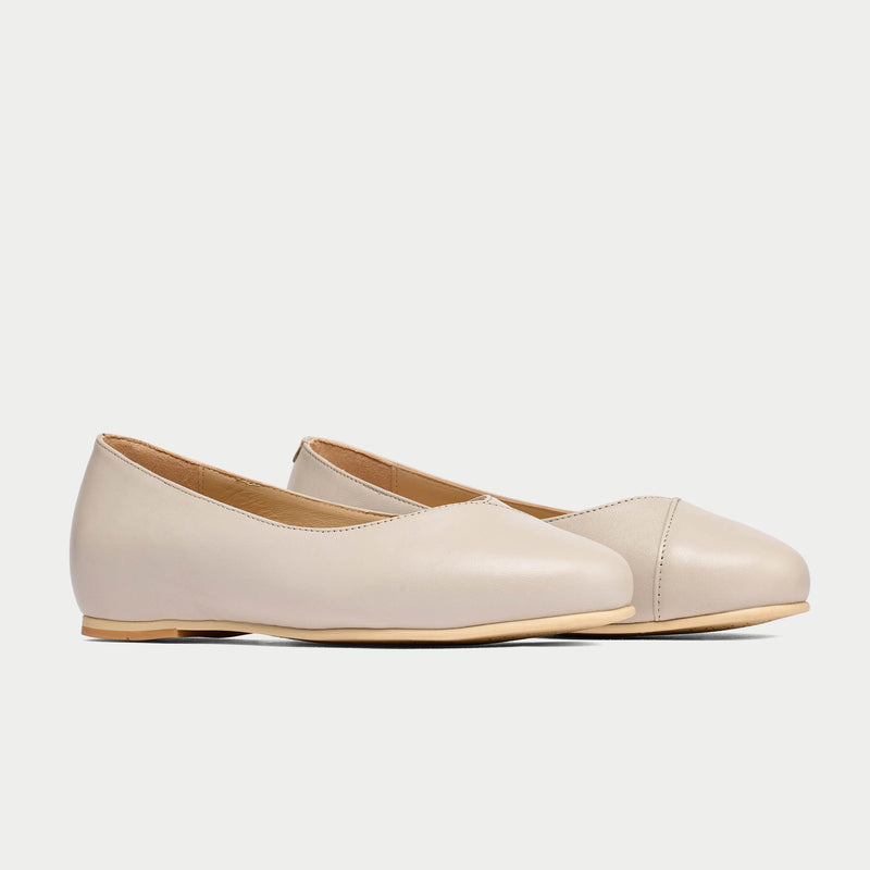 pair of charlotte ballet flats for wide feet