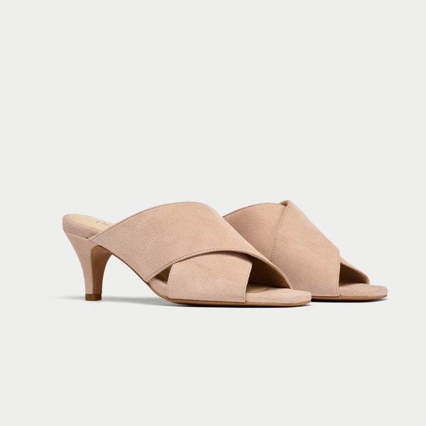 gabriella neutral suede heel occasion shoes for bunnions