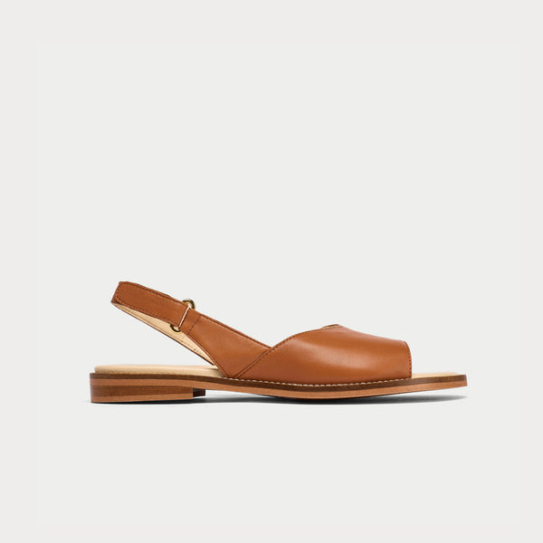 laura tan leather sandal for bunions 