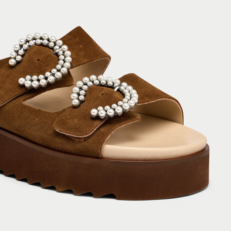 suede platform summer sandals for bunions and wide feet