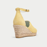 nectar suede wedge espadrilles back view