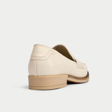 loafers for bunions in latte neutral leather