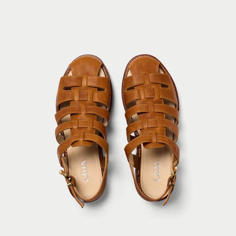 Calla Shoes | Olivia | Tan leather sandal