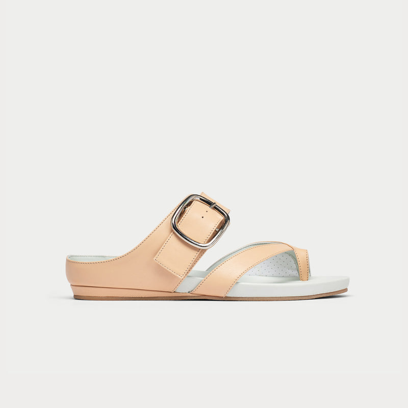 natural leather sandals side view