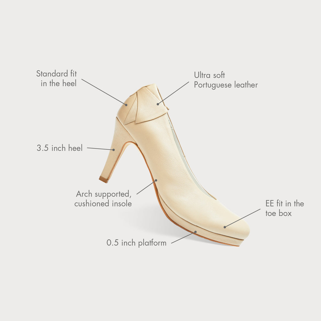 Amazon.com | Joseywade Womens High Heels Round Toe Stilettos Heel Pumps  Slip-on Closed Toe 3.5 Inch Dress Shoes for Wedding Party Evening Business  Patent Beige US Size 5 | Shoes