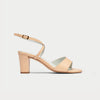 ice leather heeled sandals side view